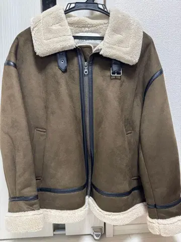 Ray BEAMS / 페이크 무스탕 보머 블루종