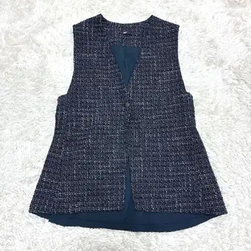 PLST 2025 트위드 페플럼 베스트 트위드 S