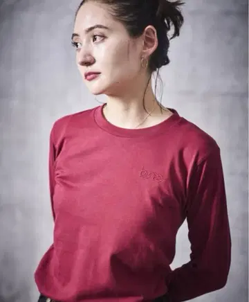 bunee long sleeve T-shirt 버건디