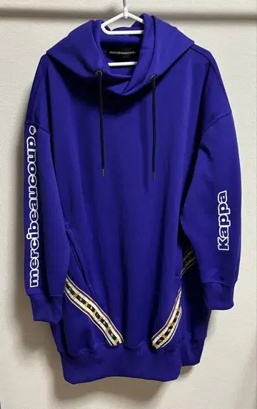 (새상품급) kappa 보라색 후드 부착 후드티 mercibeaucoup