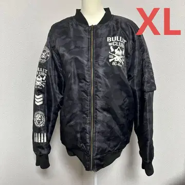 버렛 클럽 MA-1 블랙 카모플라주 XL 신일본 프로레슬링