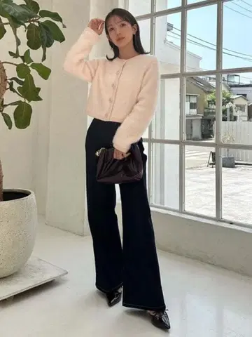 Organic 하이웨스트 플레어 데님 팬츠 프레이 아이디 미라 오웬