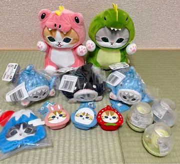 mofusand 상어냥즈 복권 캡슐리움 얼굴 파우치 미니 실리콘 파우치