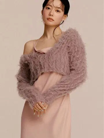 샤기 니트 풀오버 프레이 아이디 릴리 브라운 anuans