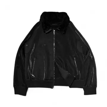 GIORGIO ARMANI double zip boa blouson