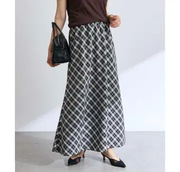 [ RIVE DROITE ] 체크 바이어스 스커트