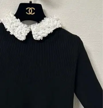 UNITED ARROWS 레이디 플라워 튤 니트