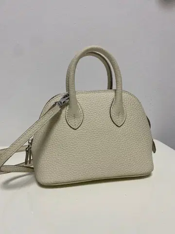 라쿠텐 천연 가죽 미니 숄더백 화이트 2way