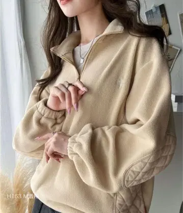 클래식 엘프 블루종 하프 지퍼 풀오버 classicalelf