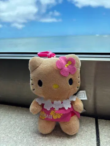 [마지막 하나] 하와이 선번 키티 핑크 플라댄스 키링 타입