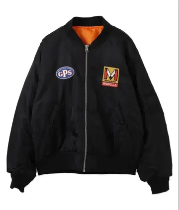 블랙 MA-1 플라이트 자켓 와펜