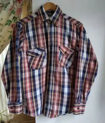 플란넬 셔츠 80년대 헤비 플란넬 셔츠