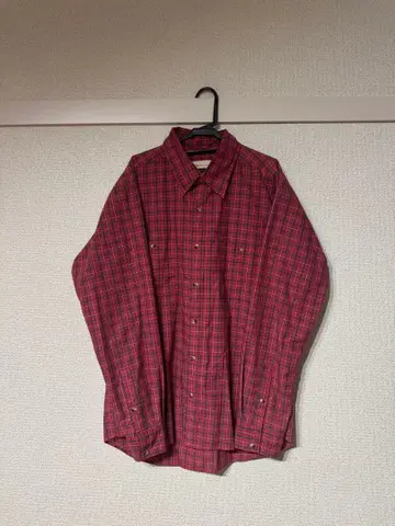 Foxfire 레드 체크 긴팔 셔츠