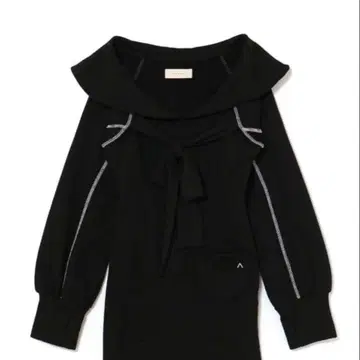 Manon ribbon mini dress Balck