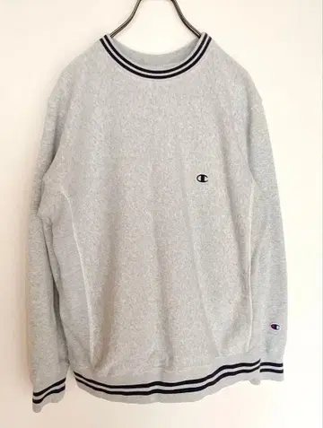 Champion 챔피온 블랙 단독 복각 리버스 위브 맨투맨 그레이 L