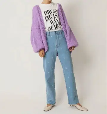 U by SPICK&SPAN 로우 게이지 핸드 니트 가디건