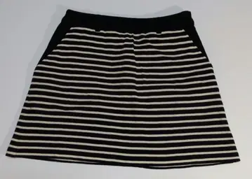 빔즈 골프 스커트 BEAMS 보더 화이트 x 블랙 골프웨어 S