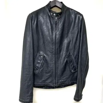 던힐 가죽 싱글 라이더 자켓