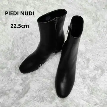 PIEDI NUDI 피에디 누디 가죽 숏부츠 사이드 지퍼