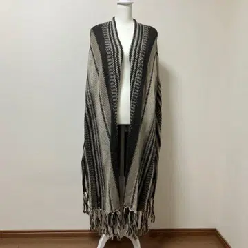 goa 고아 니트 롱 가디건 프린지 울 혼방 따뜻한 가을 겨울