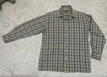 DAKS 체크 무늬 긴팔 셔츠 M