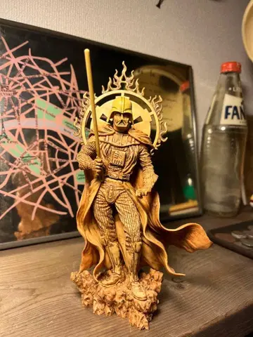 STARWARS 다스 베이더 암흑 조각 나무 조각 조각 피규어