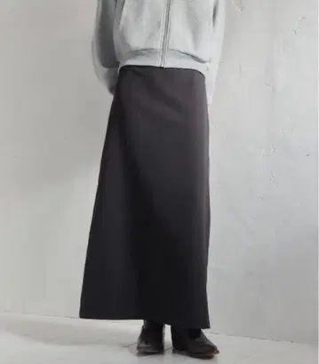 [ smeyon ] A라인 롱 스커트 블랙