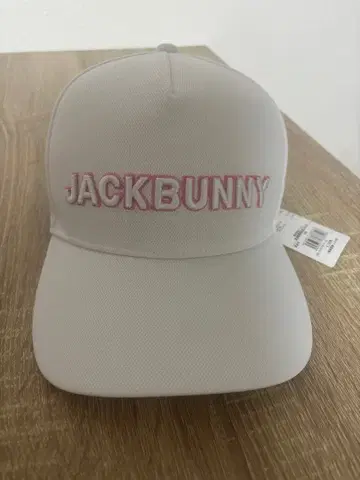 JACKBUNNY 화이트 핑크 캡