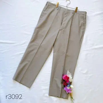 울 100% 슬랙스 모 100% 센터 프레스 그레이 빅 사이즈