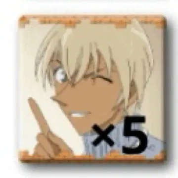 명탐정 코난 메모리얼 캔뱃지 아무로 토오루 5종 세트