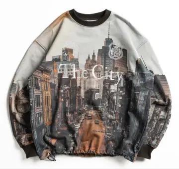 wish for ever wishforever 맨투맨 S 시티 카모