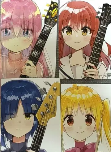 봇치 더 록 원작 일러스트 컬러 브로마이드