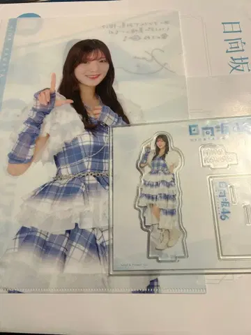 히나타자카46 카와타 히나 아크릴 스탠드 클리어 파일 로손