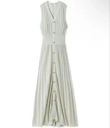 크로셰풍 시어 니트 원피스 snidel