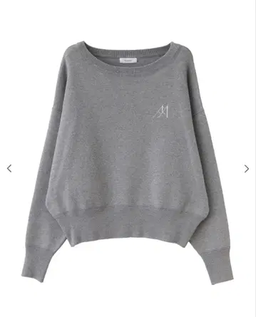 로고 니트 맨투맨 aimeine 에메인