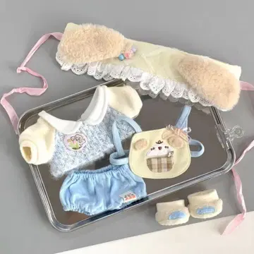 20cm 봉제 인형용 옷 갈아입기 의류 세트 활 옷 5점 세트