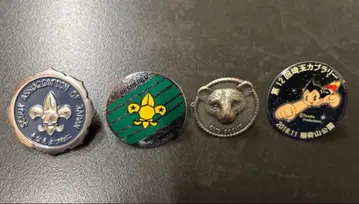 스카우트 애니메이션 캐릭터 핀 배지 세트