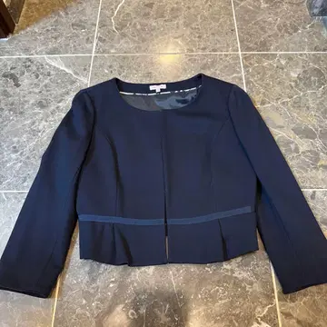 TOCCA 노카라 자켓 사이즈 2 네이비