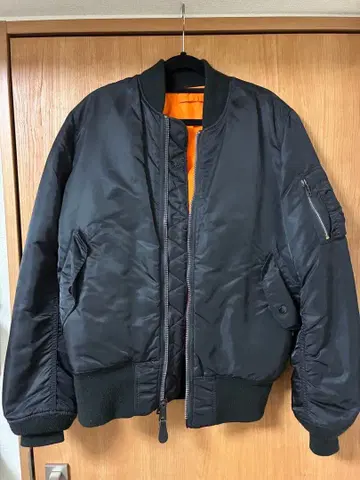 ALPHA MA-1 블랙 플라이트 자켓 M