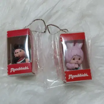 몽치치 앉은 패키지 피규어 키체인 키링