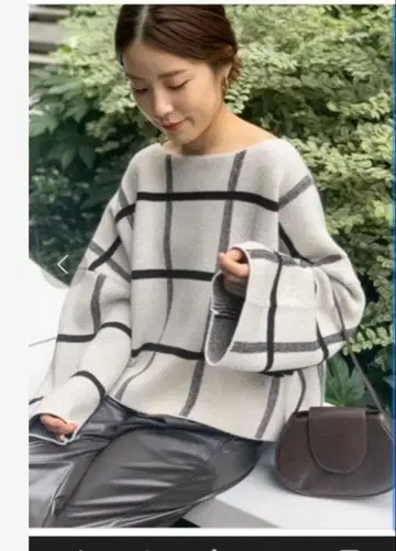 Spick & Span 체크 풀오버 니트