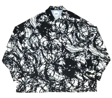 asics x HARE 긴팔 셔츠 블랙/화이트