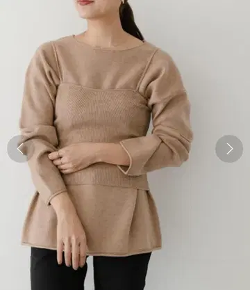 레이어드 니트 BEIGE 어반 리서치