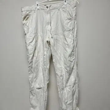 유니클로 화이트 페인터 팬츠 XL UNIQLO