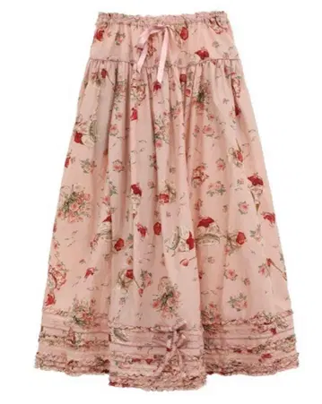 24일까지 가격 인하 핑크하우스 로즈잼 항아리 스커트와 와펜