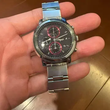 크로노그래프 스테인리스 스틸 손목시계