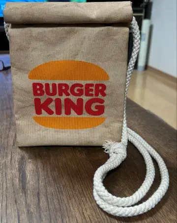 BURGER KING 로프 숄더백 * 종이 봉투풍
