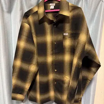 caltop 옴브레 체크 셔츠 M 아크릴 100%