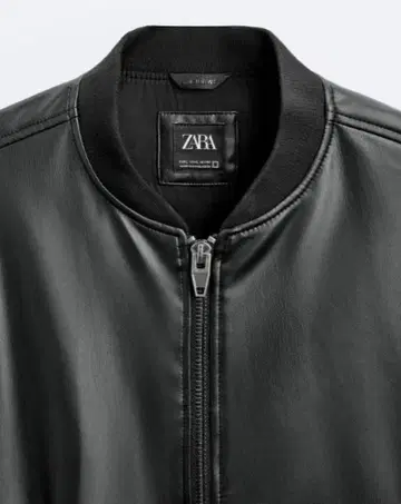 ZARA 24FW 인조 가죽 봄버 자켓