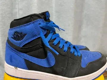 조던 파랑 블랙 하이컷 스니커즈